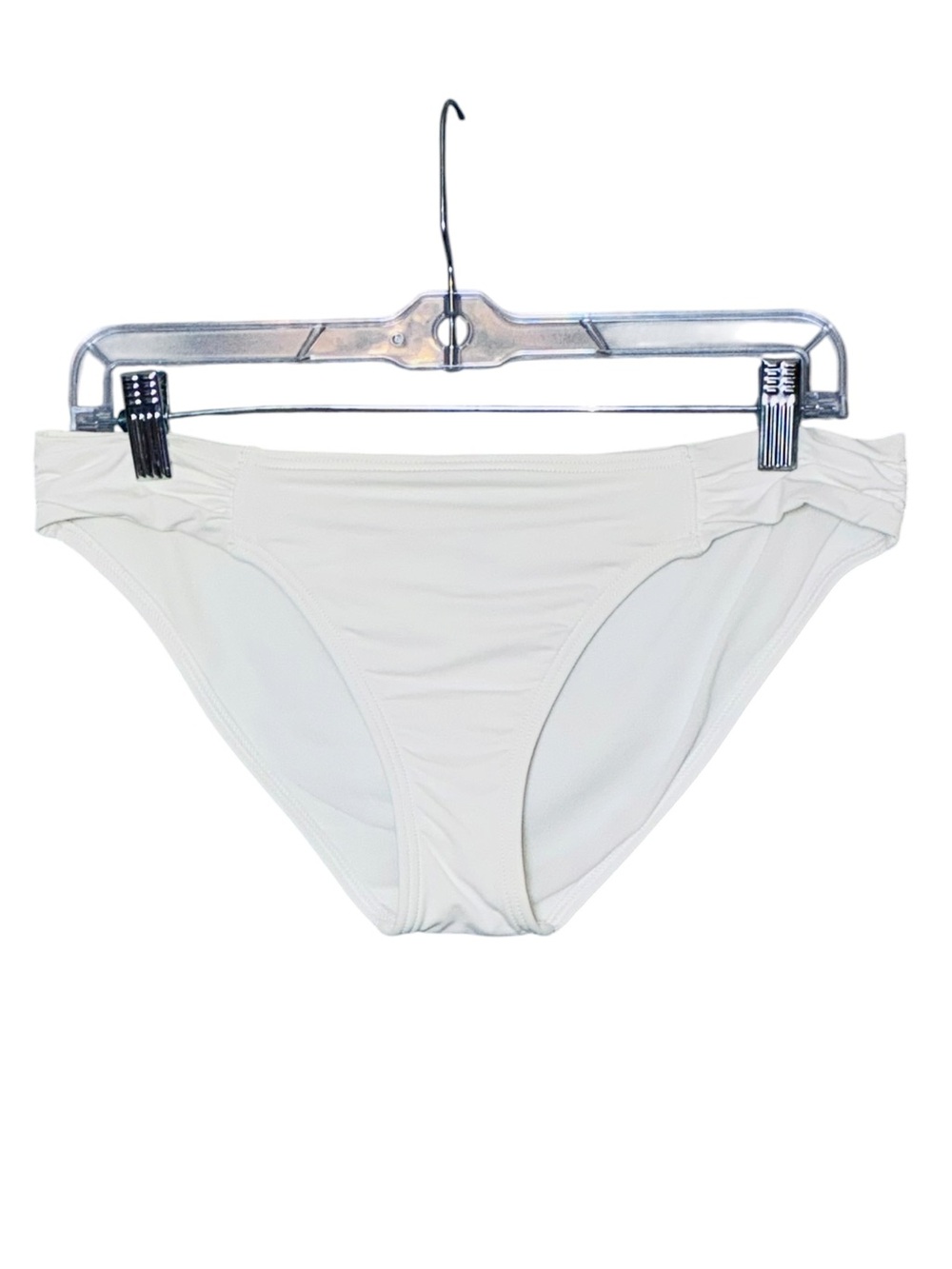 Tommy Bahama Ivory White Side Ruched Bikini Bottoms style TSW81012B